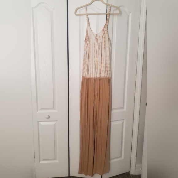 New With Tag ~Venus Tie Dye Beige Jumpsuit w/Pockets-MEDIUM - Picture 3 of 11